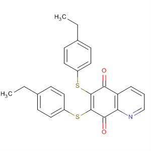 491877-17-9  5,8-Quinolinedione, 6,7-bis[(4-ethylphenyl)thio]-