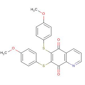 491877-18-0  5,8-Quinolinedione, 6,7-bis[(4-methoxyphenyl)thio]-