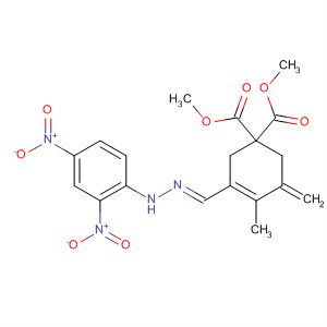 491879-47-1  3-Cyclohexene-1,1-dicarboxylic acid,3-[(E)-[(2,4-dinitrophenyl)hydrazono]methyl]-4-methyl-5-methylene-,dimethyl ester