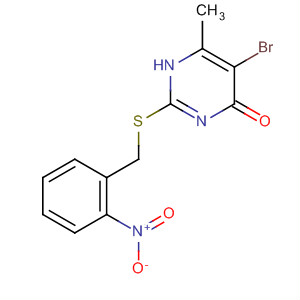 492427-73-3  4(1H)-Pyrimidinone, 5-bromo-6-methyl-2-[[(2-nitrophenyl)methyl]thio]-