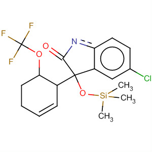 492430-33-8  2H-Indol-2-one,5-chloro-1,3-dihydro-3-[2-(trifluoromethoxy)phenyl]-3-[(trimethylsilyl)oxy]-