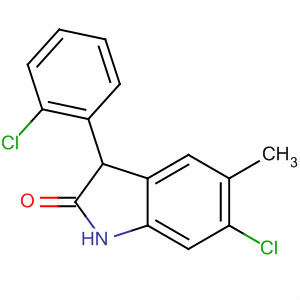 492430-77-0  2H-Indol-2-one, 6-chloro-3-(2-chlorophenyl)-1,3-dihydro-5-methyl-