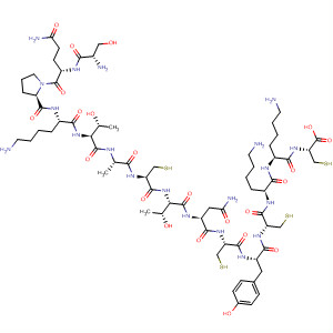 492435-56-0  L-Cysteine,L-seryl-L-glutaminyl-L-prolyl-L-lysyl-L-threonyl-L-alanyl-L-cysteinyl-L-threonyl-L-asparaginyl-L-cysteinyl-L-tyrosyl-L-cysteinyl-L-lysyl-L-lysyl-