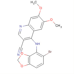 492443-79-5  3-Quinolinecarbonitrile,4-[(5-bromo-1,3-benzodioxol-4-yl)amino]-6,7-dimethoxy-