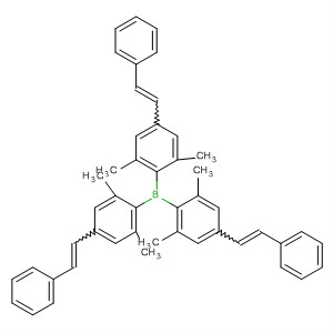 492446-95-4  Borane, tris[2,6-dimethyl-4-(2-phenylethenyl)phenyl]-