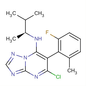 492447-71-9  [1,2,4]Triazolo[1,5-a]pyrimidin-7-amine,5-chloro-N-[(1S)-1,2-dimethylpropyl]-6-(2-fluoro-6-methylphenyl)-