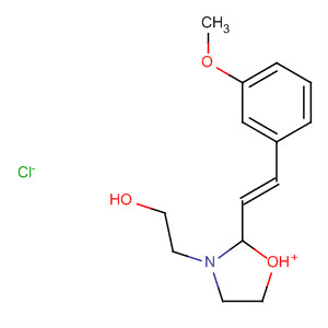 492452-91-2  Oxazolium,4,5-dihydro-3-(2-hydroxyethyl)-2-[(1E)-2-(3-methoxyphenyl)ethenyl]-,chloride