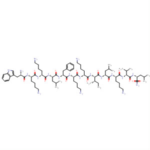492454-02-1  L-Leucinamide,L-tryptophyl-L-lysyl-L-lysyl-L-leucyl-L-phenylalanyl-L-lysyl-L-lysyl-L-isoleucyl-L-leucyl-L-lysyl-L-valyl-