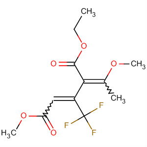 492458-60-3  2-Pentenedioic acid, 4-(1-methoxyethylidene)-3-(trifluoromethyl)-,5-ethyl 1-methyl ester