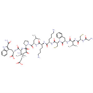 492459-40-2  L-Tryptophanamide,glycyl-L-cysteinyl-L-valyl-L-phenylalanyl-L-cysteinyl-L-lysyl-L-lysyl-L-leucyl-L-a-glutamyl-L-prolyl-L-valyl- 492459-40-2  L-Tryptophanamide,glycyl-L-cysteinyl-L-valyl-L-phenylalanyl-L-cysteinyl-L-lysyl-L-lysyl-L-leucyl-L-a-glutamyl-L-prolyl-L-valyl-