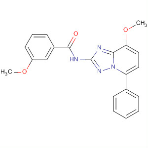 492469-08-6  Benzamide,3-methoxy-N-(8-methoxy-5-phenyl[1,2,4]triazolo[1,5-a]pyridin-2-yl)-