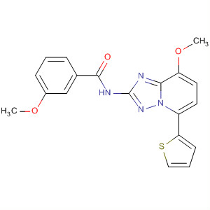492469-19-9  Benzamide,3-methoxy-N-[8-methoxy-5-(2-thienyl)[1,2,4]triazolo[1,5-a]pyridin-2-yl]-