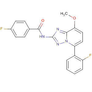 492469-33-7  Benzamide,4-fluoro-N-[5-(2-fluorophenyl)-8-methoxy[1,2,4]triazolo[1,5-a]pyridin-2-yl]-