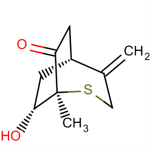 492472-16-9  2-Thiabicyclo[3.2.2]nonan-7-one, 8-hydroxy-1-methyl-4-methylene-,(1S,5R,8R)-