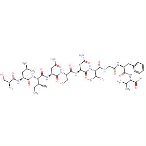 492994-99-7  L-Valine,L-seryl-L-leucyl-L-isoleucyl-L-asparaginyl-L-seryl-L-asparaginyl-L-valylglycyl-L-phenylalanyl- 492994-99-7  L-Valine,L-seryl-L-leucyl-L-isoleucyl-L-asparaginyl-L-seryl-L-asparaginyl-L-valylglycyl-L-phenylalanyl-