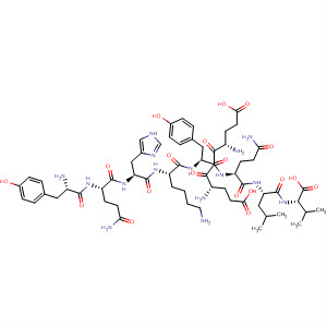 492995-01-4  L-Valine,L-tyrosyl-L-glutaminyl-L-histidyl-L-lysyl-L-a-glutamyl-L-a-glutamyl-L-tyrosyl-L-glutaminyl-L-leucyl- 492995-01-4  L-Valine,L-tyrosyl-L-glutaminyl-L-histidyl-L-lysyl-L-a-glutamyl-L-a-glutamyl-L-tyrosyl-L-glutaminyl-L-leucyl-