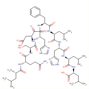 492996-24-4  L-Leucine,L-leucyl-L-glutaminyl-L-seryl-L-a-aspartyl-L-histidyl-L-phenylalanyl-L-leucyl-L-histidyl-L-leucyl-
