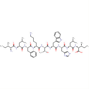 492996-54-0  L-Isoleucine,L-isoleucyl-L-leucyl-L-phenylalanyl-L-lysyl-L-threonyl-L-tryptophyl-L-histidyl-L-leucyl-