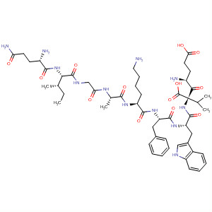 492996-61-9  L-Valine,L-glutaminyl-L-isoleucylglycyl-L-alanyl-L-lysyl-L-phenylalanyl-L-tryptophyl-L-a-glutamyl- 492996-61-9  L-Valine,L-glutaminyl-L-isoleucylglycyl-L-alanyl-L-lysyl-L-phenylalanyl-L-tryptophyl-L-a-glutamyl-