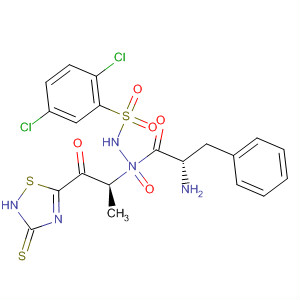 492999-40-3  L-Alaninamide,N-[(2,5-dichlorophenyl)sulfonyl]-L-phenylalanyl-N-(4,5-dihydro-5-thioxo-1,3,4-thiadiazol-2-yl)-