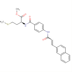 493005-76-8  L-Methionine,N-[4-[[3-(2-naphthalenyl)-1-oxo-2-propenyl]amino]benzoyl]-, methylester