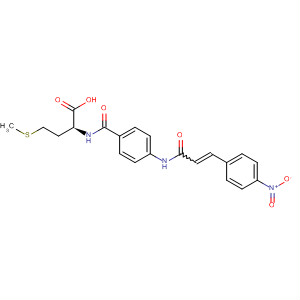 493005-92-8  L-Methionine, N-[4-[[3-(4-nitrophenyl)-1-oxo-2-propenyl]amino]benzoyl]-