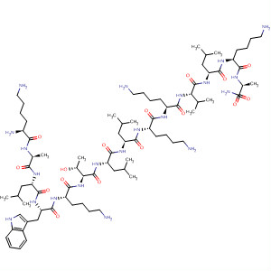 493007-09-3  L-Alaninamide,L-lysyl-L-alanyl-L-leucyl-L-tryptophyl-L-lysyl-L-threonyl-L-leucyl-L-leucyl-L-lysyl-L-lysyl-L-valyl-L-leucyl-L-lysyl-