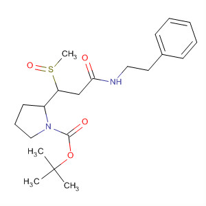 493010-81-4  1-Pyrrolidinecarboxylic acid,2-[1-(methylsulfinyl)-3-oxo-3-[(2-phenylethyl)amino]propyl]-,1,1-dimethylethyl ester