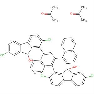 493011-68-0  2-Propanone, compd. with9,9'-[2.2'-binaphthalene]-3,3'-diylbis[2,7-dichloro-9H-fluoren-9-ol] (2:1)