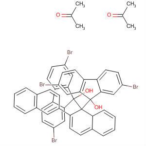 493011-69-1  2-Propanone, compd. with9,9'-[2,2'-binaphthalene]-3,3'-diylbis[2,7-dibromo-9H-fluoren-9-ol] (2:1)