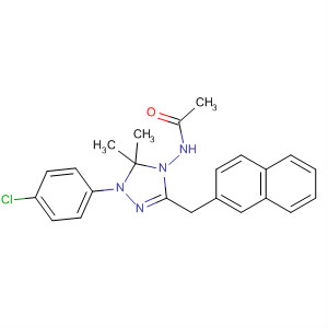493033-22-0  Acetamide,N-[1-(4-chlorophenyl)-1,5-dihydro-5,5-dimethyl-3-(2-naphthalenylcarbonyl)-4H-1,2,4-triazol-4-yl]-
