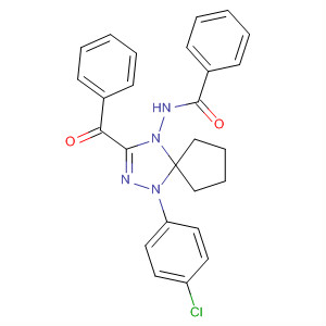 493033-28-6  Benzamide,N-[3-benzoyl-1-(4-chlorophenyl)-1,2,4-triazaspiro[4.4]non-2-en-4-yl]-