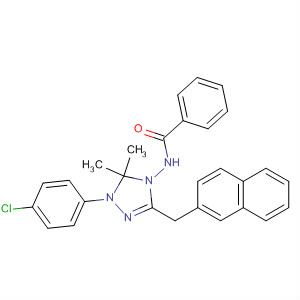 493033-32-2  Benzamide,N-[1-(4-chlorophenyl)-1,5-dihydro-5,5-dimethyl-3-(2-naphthalenylcarbonyl)-4H-1,2,4-triazol-4-yl]-