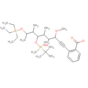 493033-99-1  1-Nonyn-4-ol,6-[[(1,1-dimethylethyl)dimethylsilyl]oxy]-3-methoxy-5,7-dimethyl-8-[(triethylsilyl)oxy]-, benzoate, (3S,4R,5R,6R,7R,8R)-