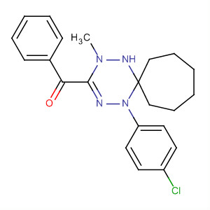 493034-79-0  Methanone,[1-(4-chlorophenyl)-4-methyl-1,2,4,5-tetraazaspiro[5.6]dodec-2-en-3-yl]phenyl-