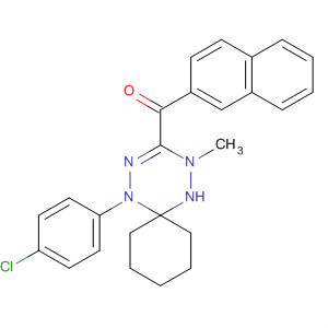 493034-86-9  Methanone,[1-(4-chlorophenyl)-4-methyl-1,2,4,5-tetraazaspiro[5.5]undec-2-en-3-yl]-2-naphthalenyl-