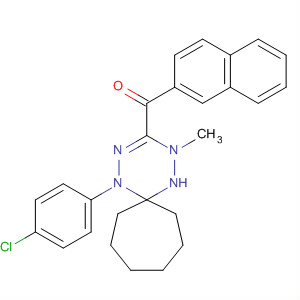 493034-88-1  Methanone,[1-(4-chlorophenyl)-4-methyl-1,2,4,5-tetraazaspiro[5.6]dodec-2-en-3-yl]-2-naphthalenyl-