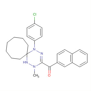 493034-90-5  Methanone,[1-(4-chlorophenyl)-4-methyl-1,2,4,5-tetraazaspiro[5.7]tridec-2-en-3-yl]-2-naphthalenyl-