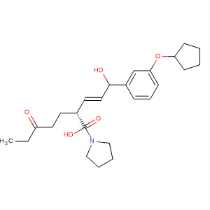 493035-22-6  1-Pyrrolidineheptanoic acid,2-[(1E)-3-[3-(cyclopentyloxy)phenyl]-3-hydroxy-1-propenyl]-5-oxo-, (2R)-