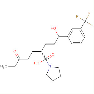 493035-23-7  1-Pyrrolidineheptanoic acid,2-[(1E)-3-hydroxy-3-[3-(trifluoromethyl)phenyl]-1-propenyl]-5-oxo-, (2R)-