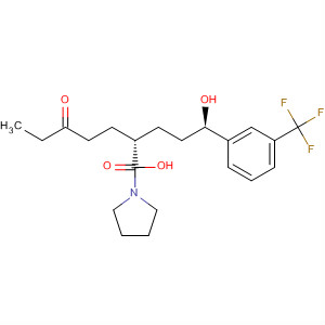 493035-24-8  1-Pyrrolidineheptanoic acid,2-[(3R)-3-hydroxy-3-[3-(trifluoromethyl)phenyl]propyl]-5-oxo-, (2S)-