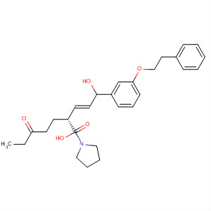 493035-45-3  1-Pyrrolidineheptanoic acid,2-[(1E)-3-hydroxy-3-[3-(2-phenylethoxy)phenyl]-1-propenyl]-5-oxo-,(2R)-