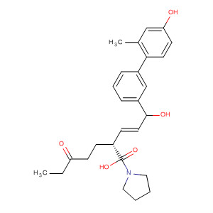 493035-83-9  1-Pyrrolidineheptanoic acid,2-[(1E)-3-hydroxy-3-(4'-hydroxy-2'-methyl[1,1'-biphenyl]-3-yl)-1-propenyl]-5-oxo-, (2R)-