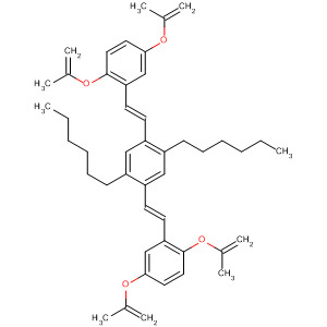 493036-94-5  Benzene,1,4-bis[(1E)-2-[2,5-bis(2-propenyloxy)phenyl]ethenyl]-2,5-dihexyl-
