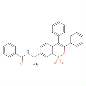 493038-03-2  Benzamide, N-[1-(1,1-dioxido-3,4-diphenyl-2,1-benzoxathiin-7-yl)ethyl]-