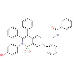 493038-16-7  Benzamide,N-[[2-(4-hydroxyphenyl)-1,1-dioxido-3,4-diphenyl-2H-1,2-benzothiazin-7-yl]phenylmethyl]-