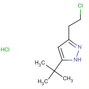 493038-60-1  1H-Pyrazole, 3-(2-chloroethyl)-5-(1,1-dimethylethyl)-,monohydrochloride