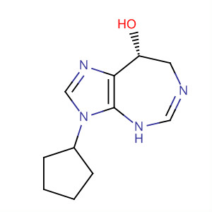 493039-00-2  Imidazo[4,5-d][1,3]diazepin-8-ol, 3-cyclopentyl-3,4,7,8-tetrahydro-,(8R)-