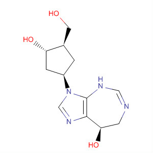 493039-16-0  Imidazo[4,5-d][1,3]diazepin-8-ol,3,4,7,8-tetrahydro-3-[(1R,3S,4R)-3-hydroxy-4-(hydroxymethyl)cyclopentyl]-, (8R)-