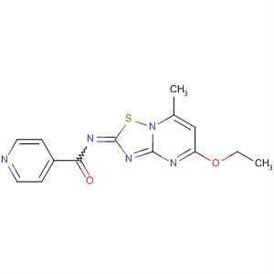 493039-62-6  4-Pyridinecarboxamide,N-(5-ethoxy-7-methyl-2H-[1,2,4]thiadiazolo[2,3-a]pyrimidin-2-ylidene)-